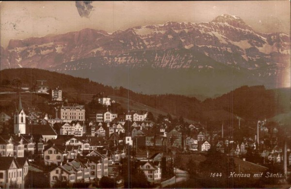 Herisau mit Säntis Vorderseite