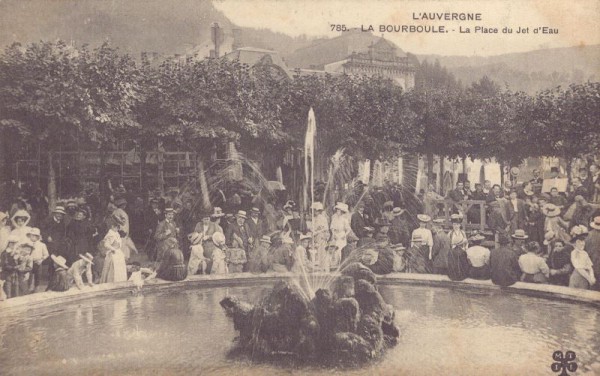 La Bourboule, La Place du Jet d'Eau