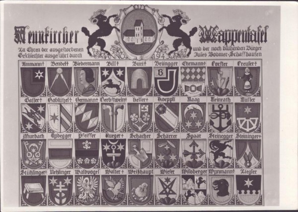 Neunkircher Wappentafel Vorderseite