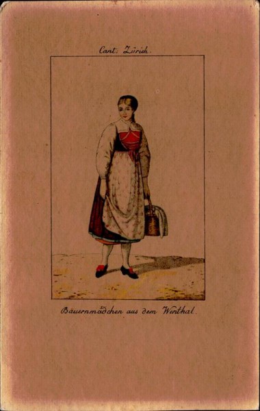 Bauernmädchen aus dem Wenthal Vorderseite