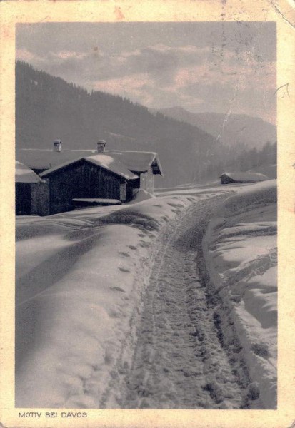 Motiv bei Davos Vorderseite