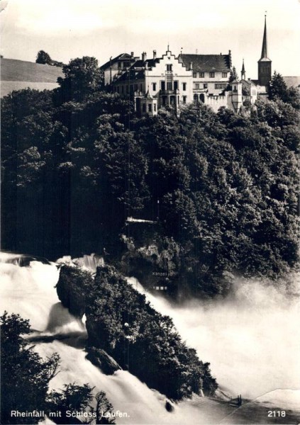 Rheinfall mit Schloss Laufen Vorderseite