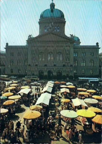 Bern Bundeshaus, Markt Vorderseite