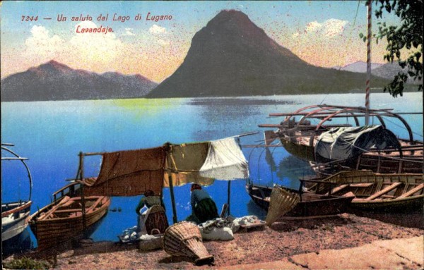 Lago di Lugano/Monte San Salvatore (912 m) Vorderseite