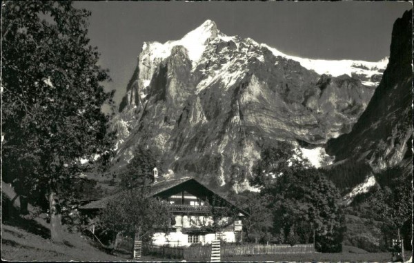 Bei Grindelwald - Wetterhorn (3692 m) Vorderseite