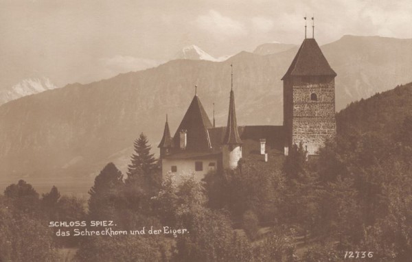 Schloss Spiez (Das Schreckhorn und der Eiger)