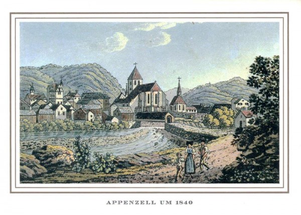 Appenzell um 1840 Vorderseite