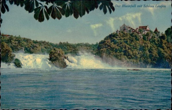 Der Rheinfall mit Schloss Laufen Vorderseite