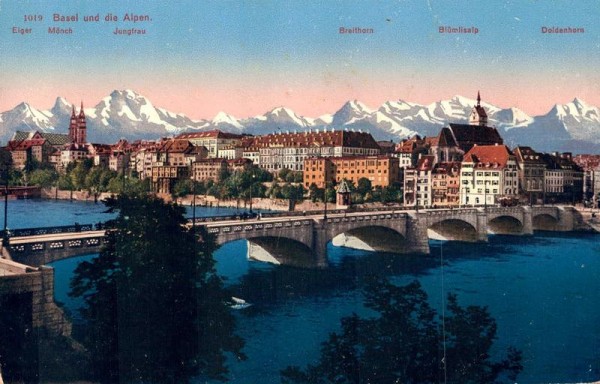 Basel und die Alpen Vorderseite
