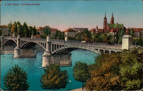 Wettsteinbrücke Vorderseite
