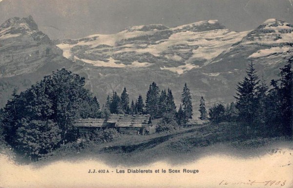 Les Diablerets et le Scex Rouge, 1903 Vorderseite