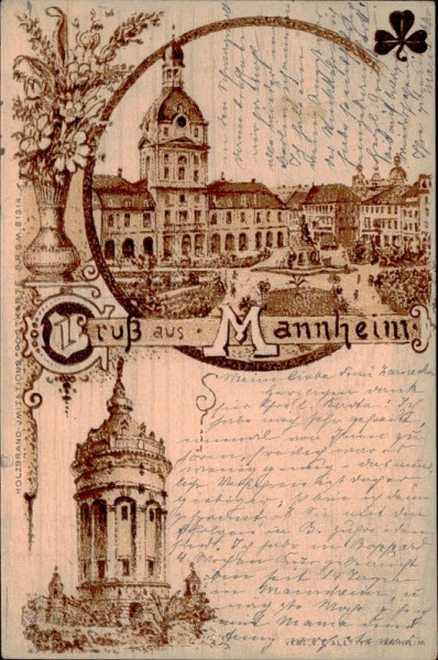 Gruss aus Mannheim Vorderseite
