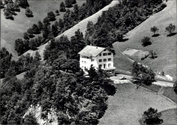 Seewen, zur Hirschen-Burg, Flugaufnahme Vorderseite