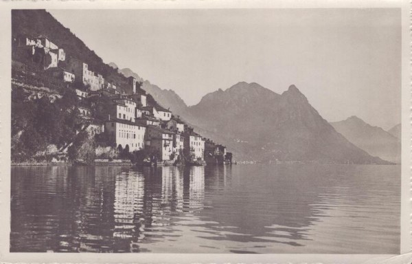Lago di Lugano. Gandria Vorderseite