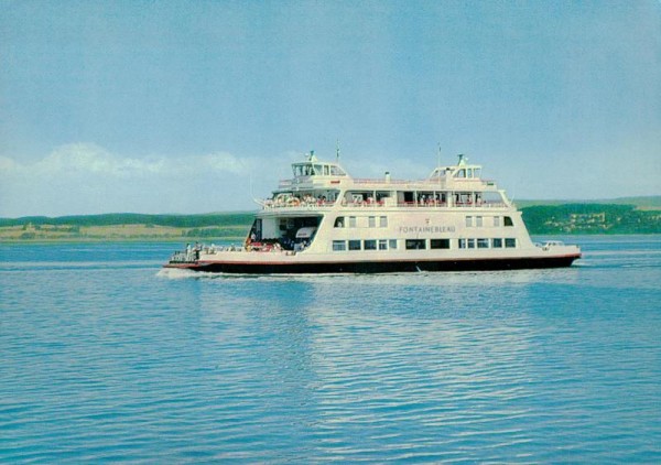 Fährschiff "Fontainebleau" am Bodensee Vorderseite