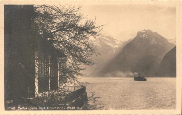 Tellskapelle mit Urirotstock. 1912 Vorderseite