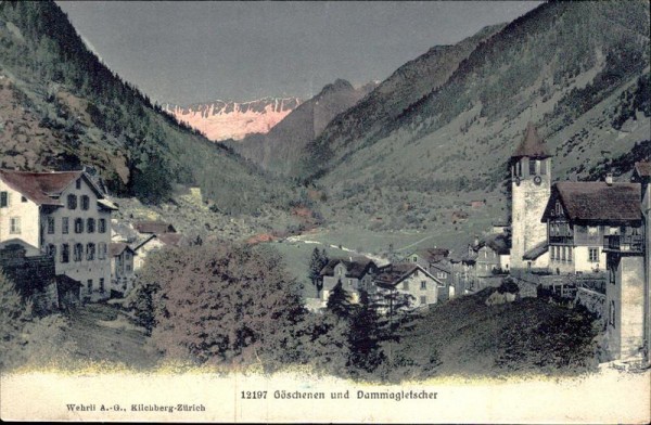 Göschenen und Dammagletscher Vorderseite