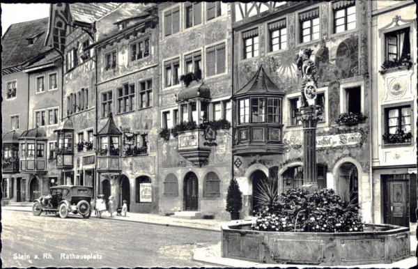 Stein a. Rhein. Rathausplatz Vorderseite