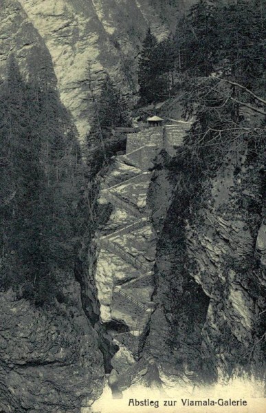 Abstieg zur Viamala-Galerie Vorderseite