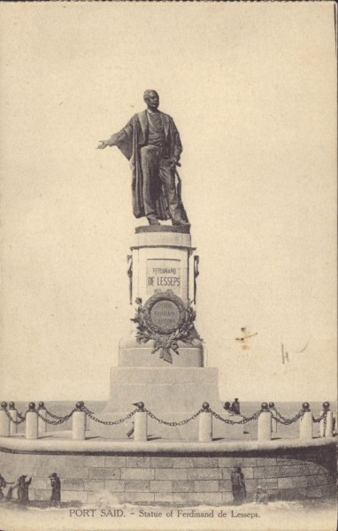 Port Said, Statue of Ferdinand de Lesseps, Ägipten