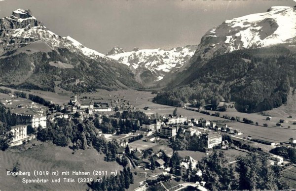 Engelberg mit Hahnen, Spannörter und Titlis Vorderseite