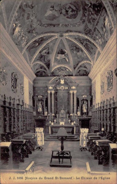 Grand-Saint-Bernard/L`Eglise Vorderseite