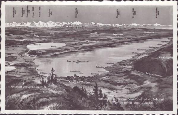 Lacs de Neuchatel et Morat