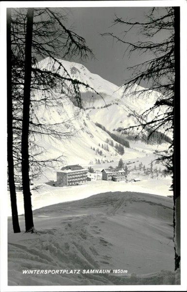 Wintersportplatz Samnaun Vorderseite