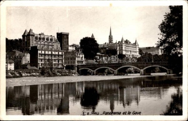 Pau, Panorama et le Gave Vorderseite
