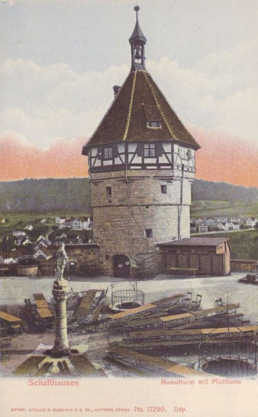 Schaffhausen - Munotturm mit Plattform