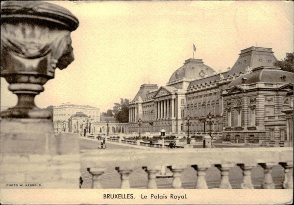 Bruxelles, le palais royal, Weltausstellung 1935 Vorderseite