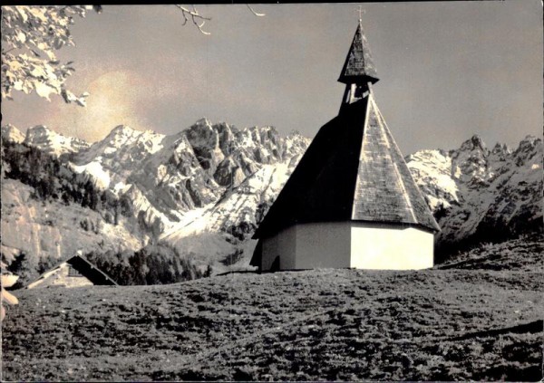 Bergkapelle mit Säntisgruppe Vorderseite