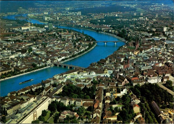 Basel, Flugaufnahme Vorderseite