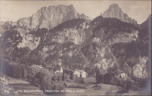 Walenstadtberg, Sanatorium mit Brisi und Zustoll Vorderseite