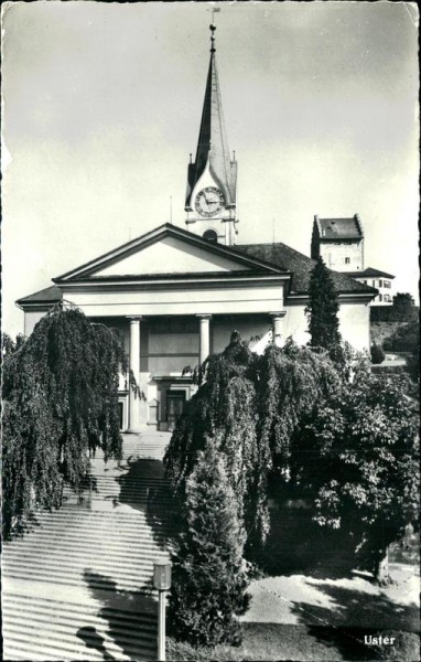 Uster Kirche und Schloss Vorderseite