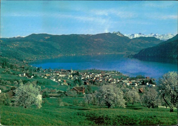 Oberägeri/See und Alpen Vorderseite