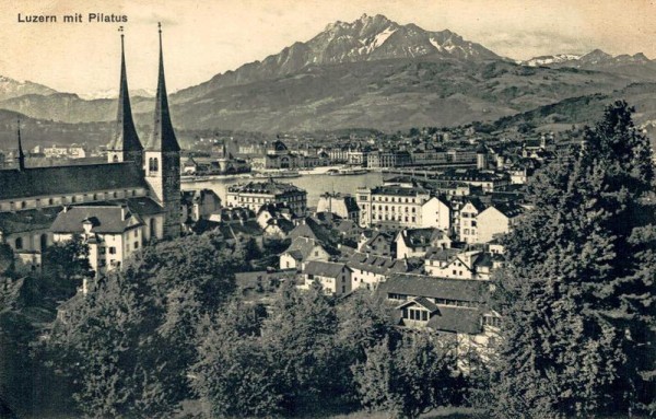Luzern mit Pilatus Vorderseite