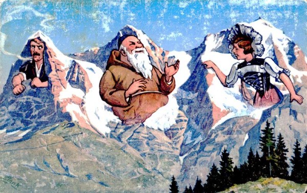 Eiger, Mönch und Jungfrau Vorderseite