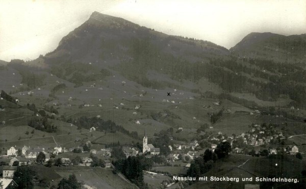 Nesslau mit Stockberg und Schindelnberg Vorderseite
