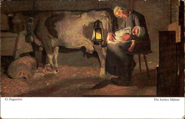 Bruckmanns Bildkarte Nr. 37/Die beiden Mütter Vorderseite