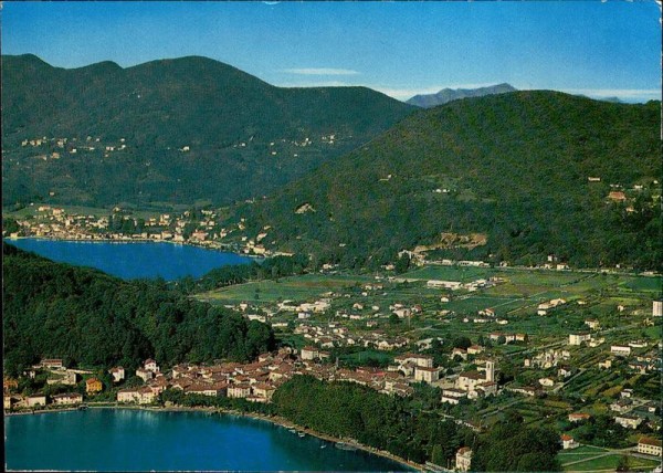 Caslano e Ponte-Tresa - Flugaufnahme- Vorderseite