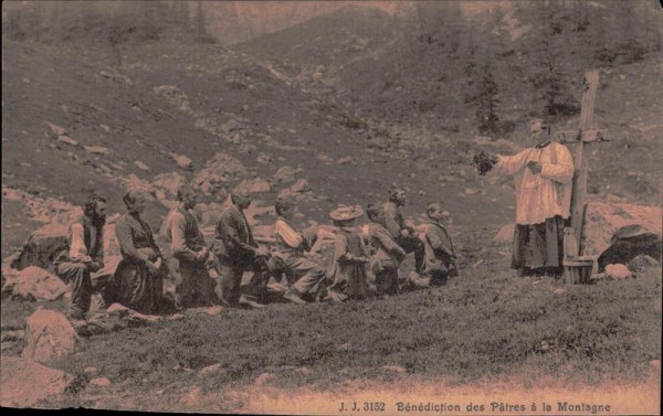 Bénédiction des Pâtres à la Montagne Vorderseite