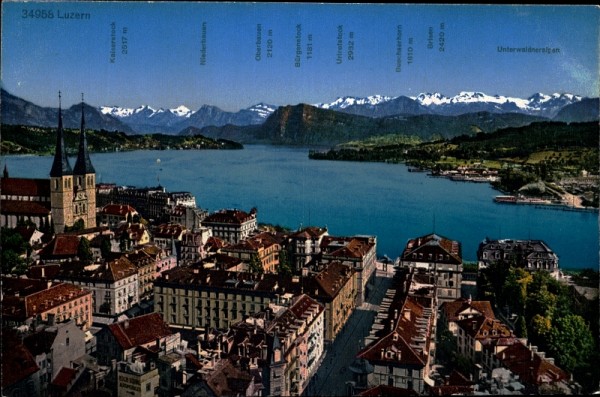 Luzern mit Unterwaldneralpen