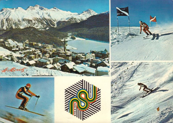 St. Moritz, Schauplatz der Alpinen Ski-Weltmeisterschaften, 1974
