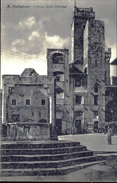 Piazza della Cisterna (San Gimignano) Vorderseite