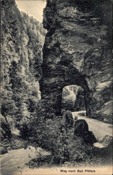 Weg nach Bad Pfäfers Vorderseite
