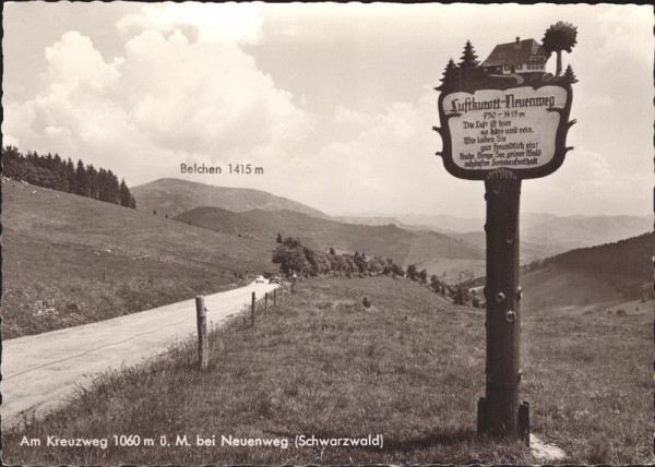 Am Kreuzweg bei Neuenweg ( Schwarzwald) Vorderseite