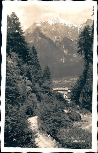 Taminaschlucht mit Falkniss Vorderseite