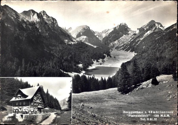 Berggasthaus zum Sämtisersee ''Plattenbödeli''  Vorderseite