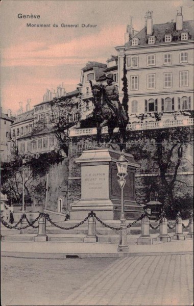 Genève, Monument du Général Dufour Vorderseite